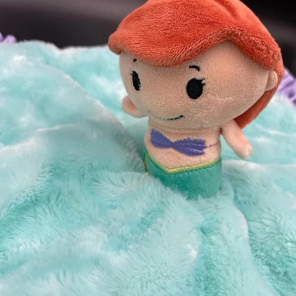 Hallmark Disney Princess Ariel little mermaid 14” x 14” itty Bittys lovey
